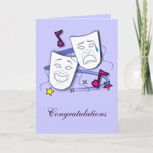 ドラマ公演のお祝い：遊 カード (正面)