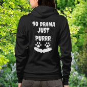 ドラマ無し可愛い猫おもしろいモダン引用文 パーカ