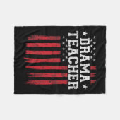 ドラマ誇りを持った先生アメリカ国旗Usa Patriot Patr フリースブランケット (正面(横))