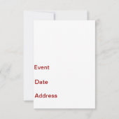 ドラマ・クイーン・シアター,オペラ,劇,美術館 招待 招待状 (裏面)