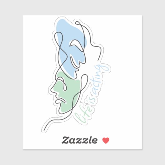 ドラマ マスク カスタム 人生は演技 ミュージカル テアトル シール (シート)