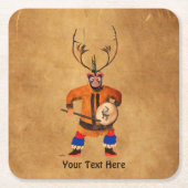 ドラミングシャーマン スクエアペーパーコースター (正面)