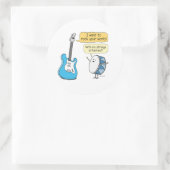 ドラムおもしろい付きギターの弦なし ラウンドシール (バッグ)