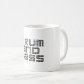 ドラムおよび低音 コーヒーマグカップ (正面右)
