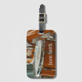 ドラムおよび打楽器の一流の金管楽器の例 ラゲッジタグ (正面縦)