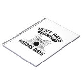 ドラムことわざ |ドラムミュージカル楽器ギフト ノートブック (左側)