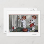 ドラムとトランペットの子供たち ポストカード (正面/裏面)