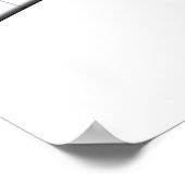 ドラムとピアノのキーボードバナー ポスター (角)