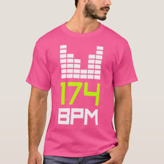 ドラムとベース174 Bpm Dnb音楽液体ジャングルEdm Tシャツ