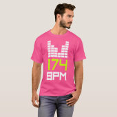 ドラムとベース174 Bpm Dnb音楽液体ジャングルEdm Tシャツ (正面フル)