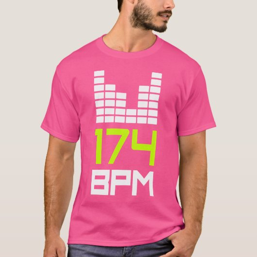 ドラムとベース174 Bpm Dnb音楽液体ジャングルEdm Tシャツ (正面)
