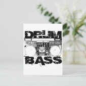 ドラムとベース ポストカード (スタンド正面)
