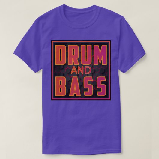 ドラムとベース Tシャツ (デザイン正面)