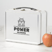 ドラムのパワー メタルランチボックス (インサイチュ)