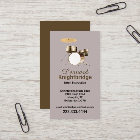 ドラムの名刺 名刺 (正面/裏面インサイチュ)
