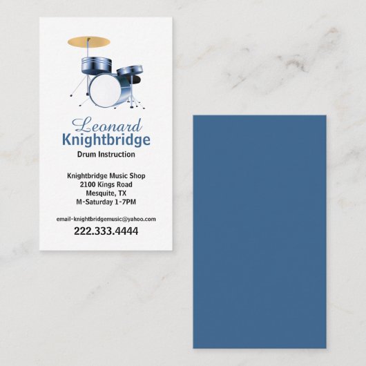 ドラムの名刺 名刺 (正面/裏面)