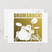 ドラムの岩！ ポストカード (正面/裏面)