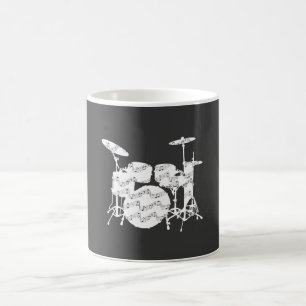 ドラムの打楽器 コーヒーマグカップ
