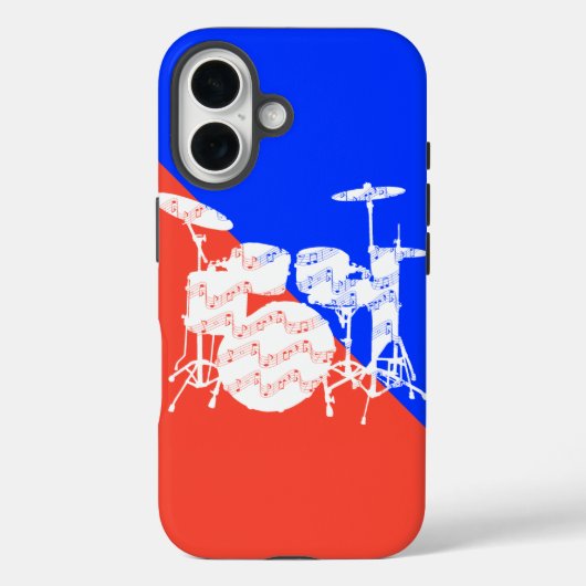 ドラムの打楽器 Case-Mate iPhoneケース (裏面)