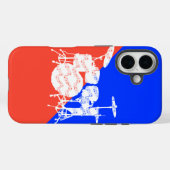 ドラムの打楽器 Case-Mate iPhoneケース (裏面 (横))