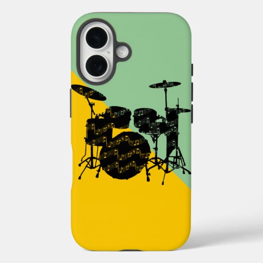 ドラムの打楽器 Case-Mate iPhoneケース (裏面)