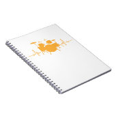 ドラムの鼓動 – ドラおもしろいマー ノートブック (右側)