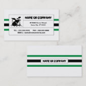 ドラムは縞で飾ります 名刺 (正面/裏面)