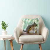 ドラムを遊んでいるリス クッション (椅子)