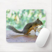 ドラムを遊んでいるリス マウスパッド (マウス)