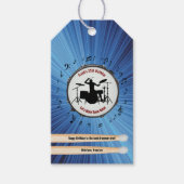 ドラムアップドラムいくつかのおもしろいドラマー誕生日パーティギフトラベル ギフトタグ (正面)