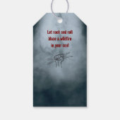 ドラムアップドラムいくつかのおもしろいドラマー誕生日パーティギフトラベル ギフトタグ (裏面)