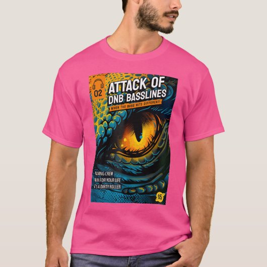 ドラムアンドベースDnbダブステップ液 Tシャツ (正面)