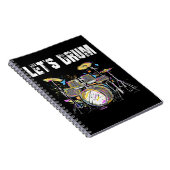 ドラムカラフルセット(ドラムスティック) ノートブック (右側)