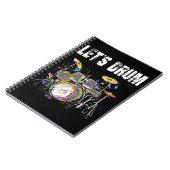 ドラムカラフルセット(ドラムスティック) ノートブック (左側)