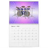 ドラムカレンダー カレンダー (2月 2026)