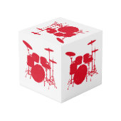 ドラムキットのシルエット フォトキューブ (裏面アングル)