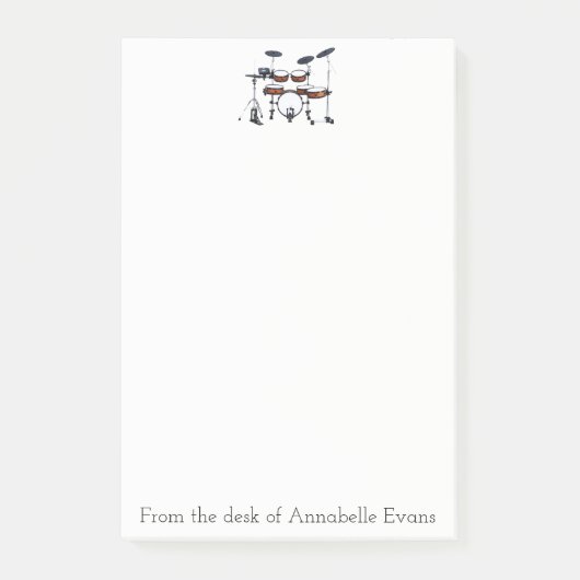 ドラムキットのパーソナライズ ポストイット (正面)