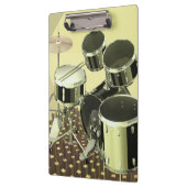 ドラムキットの高角の眺め クリップボード (左)