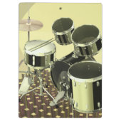 ドラムキットの高角の眺め クリップボード (裏面)