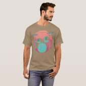 ドラムキットシンスウェーブギフト Tシャツ (正面フル)