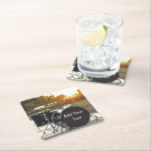 ドラムキットドラムロックパーソナライズカスタマイズ スクエアペーパーコースター (インサイチュ)