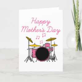 ドラムキットマザーズデイドラマーミュージシャン サンキューカード