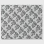 ドラムキットロックバンドグランジ ラッピングペーパー (フラット)