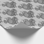 ドラムキットロックバンドグランジ ラッピングペーパー (角)