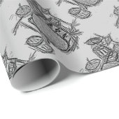 ドラムキットロックバンドグランジ ラッピングペーパー (ロールコーナー)
