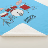 ドラムキット漫画イラストレーション シェルパブランケット (3/4)