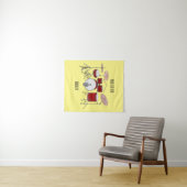 ドラムキット漫画イラストレーション タペストリー (インサイチュ(横))