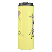 ドラムキット漫画イラストレーション タンブラー (裏面)