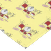 ドラムキット漫画イラストレーション テーブルクロス (アングル)