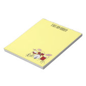 ドラムキット漫画イラストレーション ノートパッド (回転)